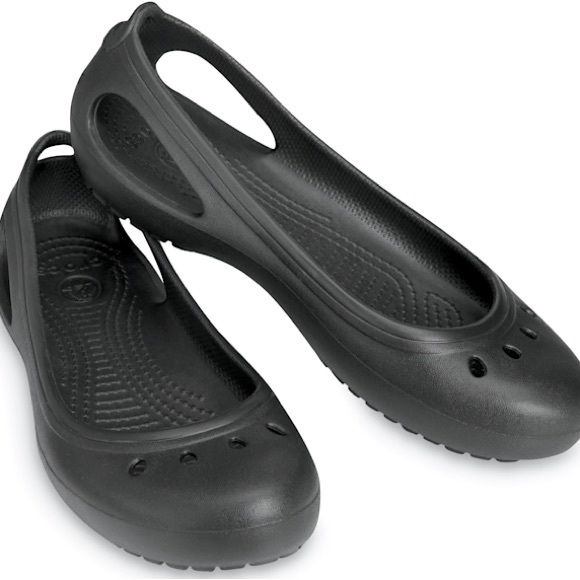 CROCS • Womens Comfort Shoe Kadee Slip On Ballet Flat in Black/ Size 10 - Picture 14 of 14